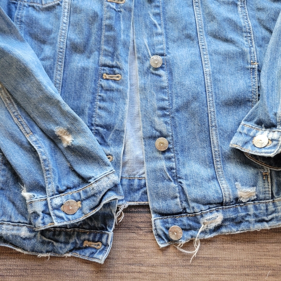 Distressed Jean Jacket - Picture 2 of 6